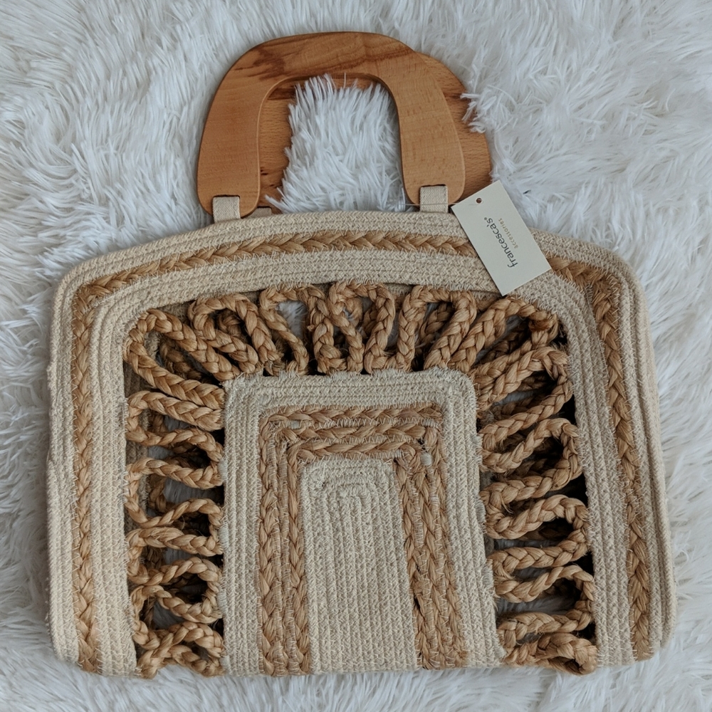 Francesca collection Straw Tote bag